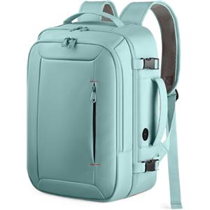 HOTOR Zaino Ryanair 40x20x25 - Zaino da Viaggio Zaino Porta PC Multi-Tasca e Portatile, Bagaglio a Mano Compatibile Ryanair, Con Foro USB, Per Donna e Uomo, Viaggi in Aereo e Trekking, Verde Chiaro
