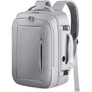 HOTOR Zaino Easyjet 44x20x30 - Zaino da Viaggio Zaino Porta PC Multi-Tasca e Portatile, Bagaglio a Mano Compatibile Easyjet, Con Foro USB, Per Donna e Uomo Lavoro, Viaggi in Aereo e Trekking, Grigio