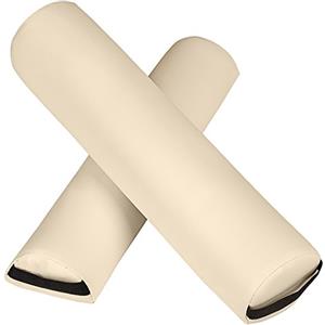 tectake® Cuscino Ortopedico, Cuscini Letto Cilindrico, Ginocchia e Schiena, Con Imbottitura Morbida, Cerniera Lampo, Facile da Lavare, Ideale Mal di Schiena e Posizione Corretta - Beige