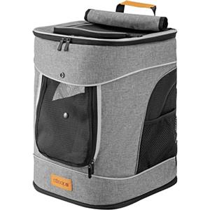 Cadoca Zaino per Animali Domestici Fino a 12kg Comfort Cinte Regolabili Box Trasporto Cani e Gatti