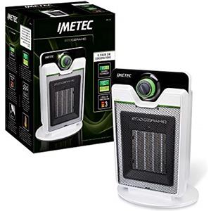 Imetec Eco Ceramic CFH1-100 Termoventilatore con Tecnologia Ceramica a Basso Consumo Energetico, Silenzioso, 3 Livelli di Temperatura, Termostato Ambiente