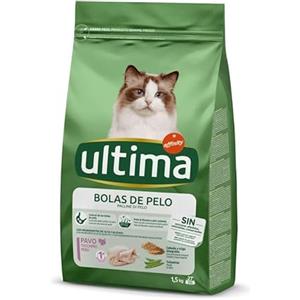 Generico Ultima Secco Gatto 1,5kg x2 Pz (unico, Palline di Pelo Tacchino)
