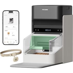 PETLIBRO Distributore automatico di cibo per gatti RFID, 5G Wi-Fi distributore automatico di cibo per gatti, distributore di cibo per gatti con sensore Collar-Tag, distributore automatico di cibo per