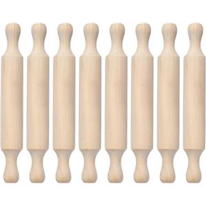 DUINIU Mini Mattarello Da 8 Pezzi, Pratica Barra Di Pressatura Per Pasta In Legno, Strumento Da Cucina Per Uso Domestico, Adatto Per Scene Di Cottura.