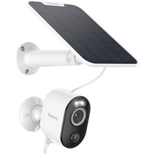 Reolink 2K 5MP Telecamera WiFi da Esterno Senza Fili Batteria, Visione Notturna a Color, Rilevamento di Persona/Veicolo/Animali, 2,4/5GHz Wi-Fi, Audio Bidirezionale, Argus 3 Pro con Pannello Solare