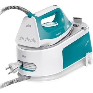 Braun IS1013GR Stazione Ferro da Stiro a Vapore Serie 1, Piastra in Acciaio Inox, 5 Bar di Pressione, Sistema Anticalcare, Colore Grigio