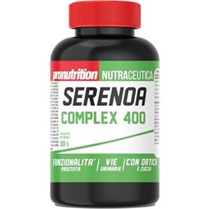 PRONUTRITION - Serenoa Complex 400 30 cps, Integratore Contrasta Infiammazioni e Caduta dei Capelli, Riduce Squilibri Ormonali, Aiuto Funzionalità Prostata