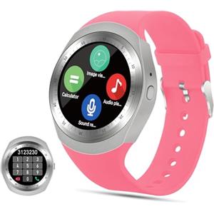 Tipmant smartwatch, orologio fitness con contapassi touch screen scheda SIM slot fitness tracker orologio fitness per Samsung Huawei Xiaomi Redmi LG Android telefono Smart Watch per donna uomo bambino
