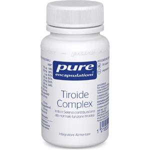 Pure Encapsulations Tiroide Complex 30 Capsule - Integratore per il corretto funzionamento della tiroide con Iodio e Selenio