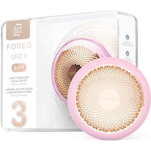 FOREO Ufo 3, Dispositivo per Idratazione Profonda del Viso, Trattamento Maschera Viso Antirughe 5 in 1, Terapia a Luce Rossa, Termoterapia, Crioterapia, Massaggio T-Sonic, Pearl Pink