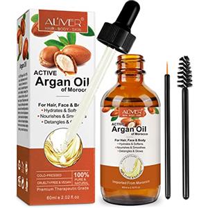 Zoxpm Olio di Argan Puro per Capelli 60ml Argan Oil per Capelli, Corpo e Unghie, Pelle per pelle e capelli sani, Vegano (Olio di Argan)