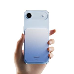 SHARGE AeroMag Power Bank Magsafe, Caricatore Portatile Magnetico 10000mAh, Ricarica Rapida Wireless 15W Qi2 Powerbank per iPhone 17/17 Pro/17 Pro Max/16/15/14/13