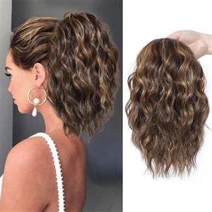 BWOOOWE Extension Capelli Veri Clip Coda Finta Lunga Liscia Parrucca Donna Capelli Finti Ponytail Hair Extensions Clip in Naturali Coda di Cavallo per Donne