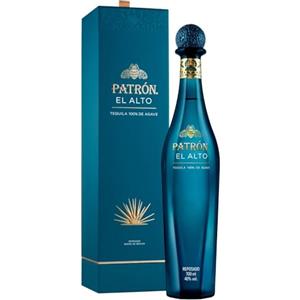 PATRÓN EL ALTO Pregiata Tequila Reposado, 40% vol., 70 cl / 700 ml, Realizzata a Mano in Piccoli Lotti dal 100% di Agave Blue Weber a Jalisco, Messico