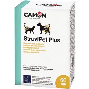 CAMON StruviPet Plus - Alimento Complementare in Compresse per il Benessere delle Vie Urinarie di Cani e Gatti - 60 Compresse