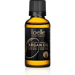 Loelle ‒ Olio di Argan Puro 100% Biologico, Vegan e Spremuto a Freddo ‒ Olio di Argan per Capelli, Viso e Mani ‒ Olio Idratante Corpo Ricco di Vitamina E‒Raccolto a Mano in Marocco 30ml