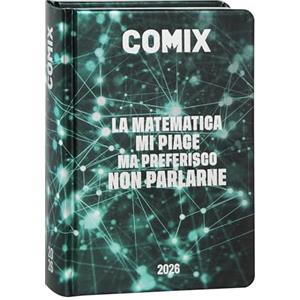 COMIX - Diario Mignon Plus Giornaliero 16 Mesi, Diario Scuola 2026-2026, con Copertina Rigida, Ideale per la Scuola Media e Superiore, 9x12.5h cm, Verde