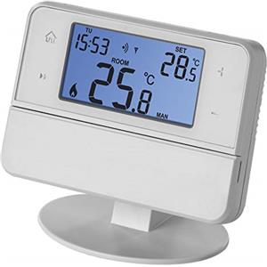 Emos-Termostato wireless per ambienti con supporto OpenTherm, programmabile con timer per sistemi di riscaldamento, trasmettitore+ricevitore, regolatore di temperatura ambiente per montaggio a parete