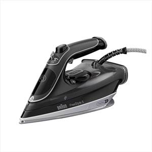 Braun TexStyle5 SI5188BK Ferro da Stiro a Vapore CON 5 ANNI DI ASSISTENZA, MODALITA' ECOMODE, Tecnologia FreeGlide 3D, Autospegnimento, Piastra EloxalPlus, Colpo Vapore 220g/min, manico aperto, Nero