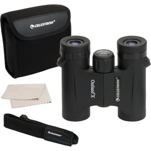 Celestron 71340 8 x 25 Outland X Binocolo, Nero, Outland X 8 x 25 Compact Roof Prism