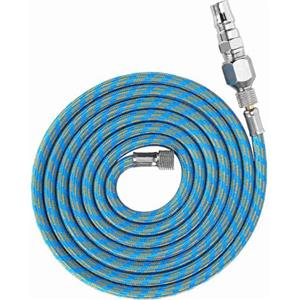 Aramox Kit Tubo Aria per Aerografo, Tubo Intrecciato in Nylon, Flessibile per Compressore d'Aria con Adattatore da 1/8 1/4 per Pistole a Spruzzo e Sistemi Aerografo