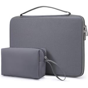 HYZUO 13,3-14 Pollici Custodia Rigida PC Portatile Borsa per MacBook Pro 14 M5/M4/M3/M2/M1, MacBook Pro/Air 13, Dell Pro 13/14 Premium, 13,8"-13,5" Surface Laptop, HP Spectre X360 13/14, Grigio Spazio