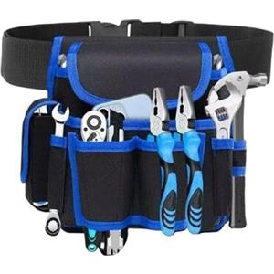 Generic Cintura Per Utensili Da Lavoro - Di Organizzatore In Tessuto Oxford, Carrello Di Stoccaggio Della Custodia Rinforzata | In Vita Di Utilità Regolabile Multi-compartment Per Il Carpentie