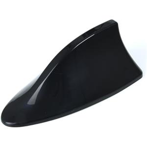 GERUI Antenna universale per squalo auto, antenna universale per squalo, antenna per auto, amplificatore AM FM radio con gomma impermeabile (nero)