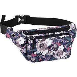 HAWEE Elegante Marsupio Sportivo Cintura Corsa Leggero Unisex Marsupio Corsa Multicolor Esecuzione Pouch con Cintura Regolabile e Jack per Cuffie per Uomo Donna Corsa Jogging Ciclismo Escursionismo