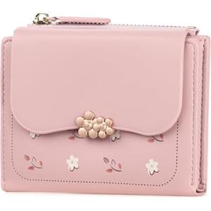 FALAN MULE Portafoglio Donna Piccolo, Pelle PU Portafoglio Slim Formato Corto Portafogli da Donna con Cerniera Portamonete e Porta Credito Carte