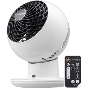 Iris Ohyama Woozoo, 30m², Ventilatore da Tavolo, Ufficio Fan, Bianco, Telecomando, Silenzioso, Oscillazione, Per Camera, Soggiorno, Cucina, Circolatore d'Aria, Raffreddamento, Potente, PCF-SC15T