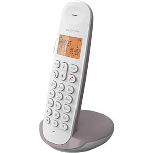 Logicom - Iloa 150 - Telefono Cordless - DECT - Senza Segreteria Telefonica - Compatibile con Box Internet - Autonomia Lunga - Funzione Vivavoce - Tortora