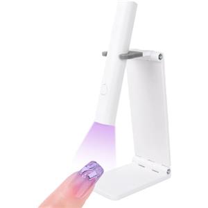 Elitecran Mini Lampada UV LED Unghie, Lampada Gel Unghie Portatile con Supporto, USB Ricaricabile e Senza Fili, 2 Timer 20/60s, Fornetto per Unghie Semipermanente Asciugatura Rapida