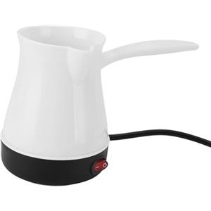 lvifloae Caffettiere elettrico Turco Caffettiere Arabo Caffetteria Greek Caffette Abs Acciaio in acciaio inossidabile Caffettiera (Bianco)
