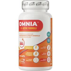EthicSport Omnia Active Formula - Integratore Polivitaminico e Multiminerale con Fosfatidilcolina, 45 capsule