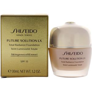 Shiseido Future Solution LX Total Radiance Foundation SPF 15 - Fondotinta Lussuoso Anti-Età con Alta Copertura e Finish Radioso, Ombra N04 Neutral, 30 ml