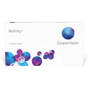 CooperVision Biofinity - Lenti a Contatto in Silicone Idrogel (3 Lenti) con Elevata Ossigenazione e Comfort Duraturo