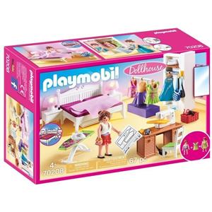 Playmobil Dollhouse 70208 - Camera da Letto con Angolo per Cucito, Set da Gioco Multicolore per Bambini dai 4 Anni
