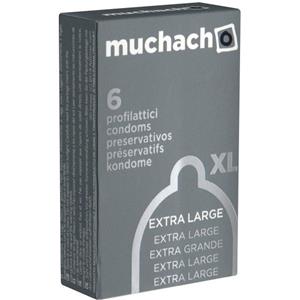 Muchacho Extra Large - Preservativi in Lattice Lubrificati, 6 Pezzi, Larghezza 57 mm