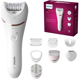 Epilatore Philips Serie 8000 - incl. 8 accessori, cordless con funzion