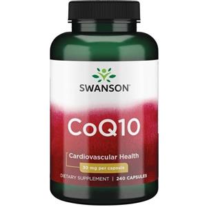 SWANSON Coenzima Q10 30 mg - 240 Capsule Softgel per Energia e Salute Cardiovascolare