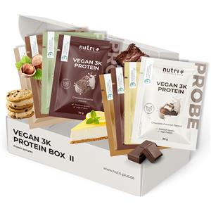 Nutri Proteine Vegane in Polvere - Pacchetto di Degustazione 8x30g con Gusto Nocciola e Brownie al Cioccolato