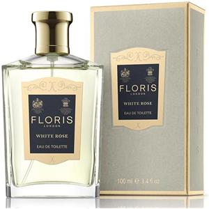 Floris White Rose Eau de Toilette Spray 100ml - Profumo Donna con Note di Rose, Iris e Musk