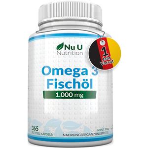 Nuunutrition Olio di pesce Omega 3 di Nu U Nutrition 365 St
