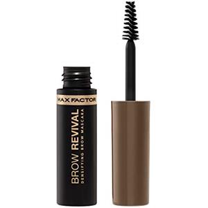 Max Factor Brow Revival, Mascara Sopracciglia in Gel, Arricchito con Oli Idratanti e Fibre Volumizzanti, Formula Waterproof a Lunga Durata, 4.5ml, 02 Soft Brown