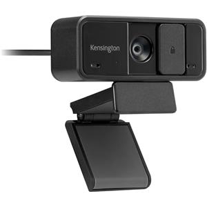Kensington W1050 Webcam Grandangolare 1080p per Computer con Messa a Fuoco Fissa, Microfono Integrato con Riduzione del Rumore, Campo Visivo di 95 °, Adatta a Presentazioni e Videoconferenze