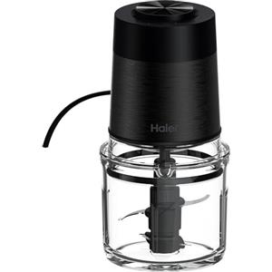 Haier Tritatutto I-Master Series 5, Elettrico 550 W, 2 Velocità, Tritaverdure, Base Antiscivolo, Ciotola in Vetro da 0,5 L, Nero [HCH5B1]