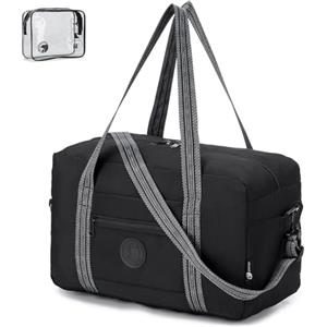 BAGZY Borsa 40x20x25 Ryanair Borsone da Viaggio Impermeabile Bagaglio a Mano 40x20x25 Ryanair Pieghevole Borsa da Cabina 20L Pieghevole Borsone Sportiva per Aereo Palestra Weekend Uomo Donna