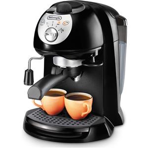 DELONGHI De Longhi EC201.CD.B Macchina Caffe Espresso e Cappuccino, Caffe in Polvere-Cialde Montalatte Serbatoio 1.1 L Caldaia acciaio