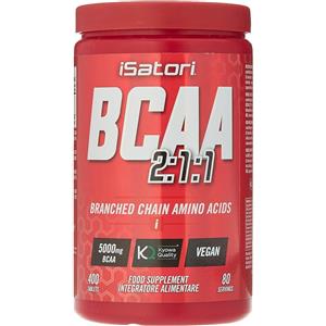 Isatori BCAA 2:1:1 - Integratore di Aminoacidi Ramificati con Vitamina B - 400 Compresse